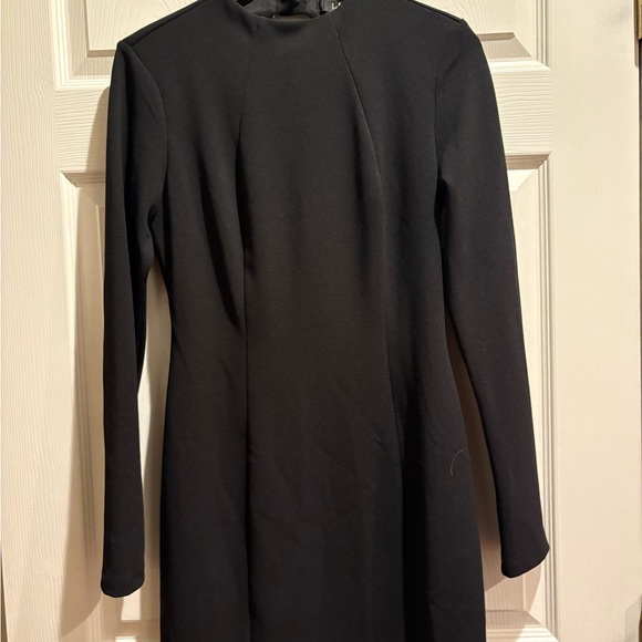 Lulus All That You Wish For Black Mock Neck Cutout Bodycon Dress size medium - Picture 4 of 6